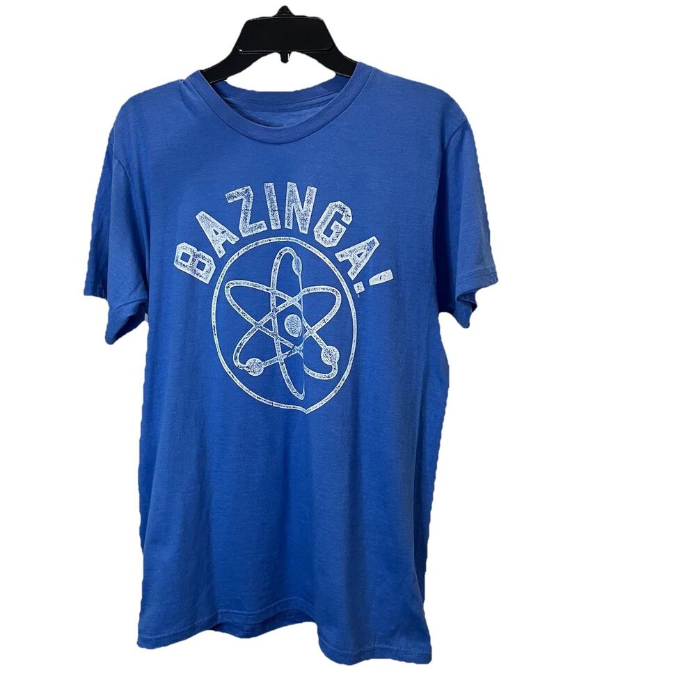 Ripple Junction The Big Bang Theory Bazinga Blue Graphic Tee Shirt Mens Size M